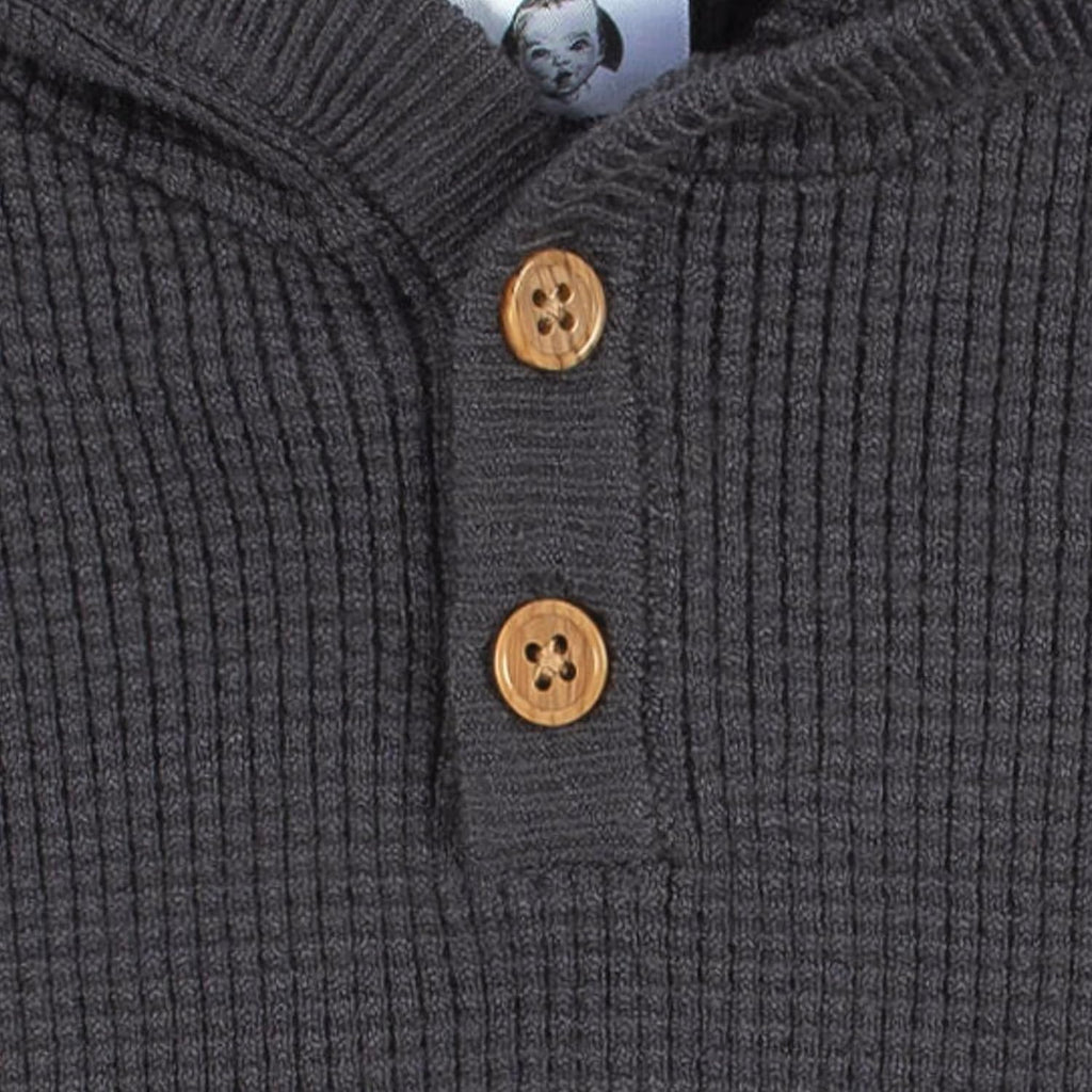 Baby & Toddler Boys' Sweater Knit Hooded Top and Pant Set