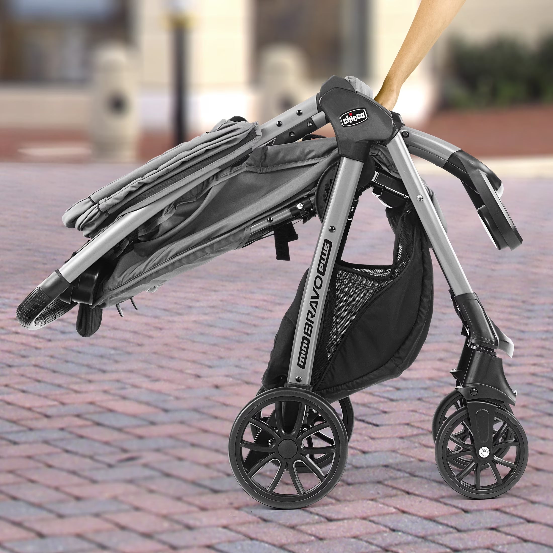 Mini Bravo plus Travel System Stroller with Keyfit 30 Infant Car Seat - Slate (Grey), New