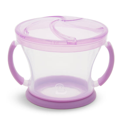 Munchkin® Snack Catcher® Toddler Snack Cups, Pink/Purple, Unisex, 2 Pack