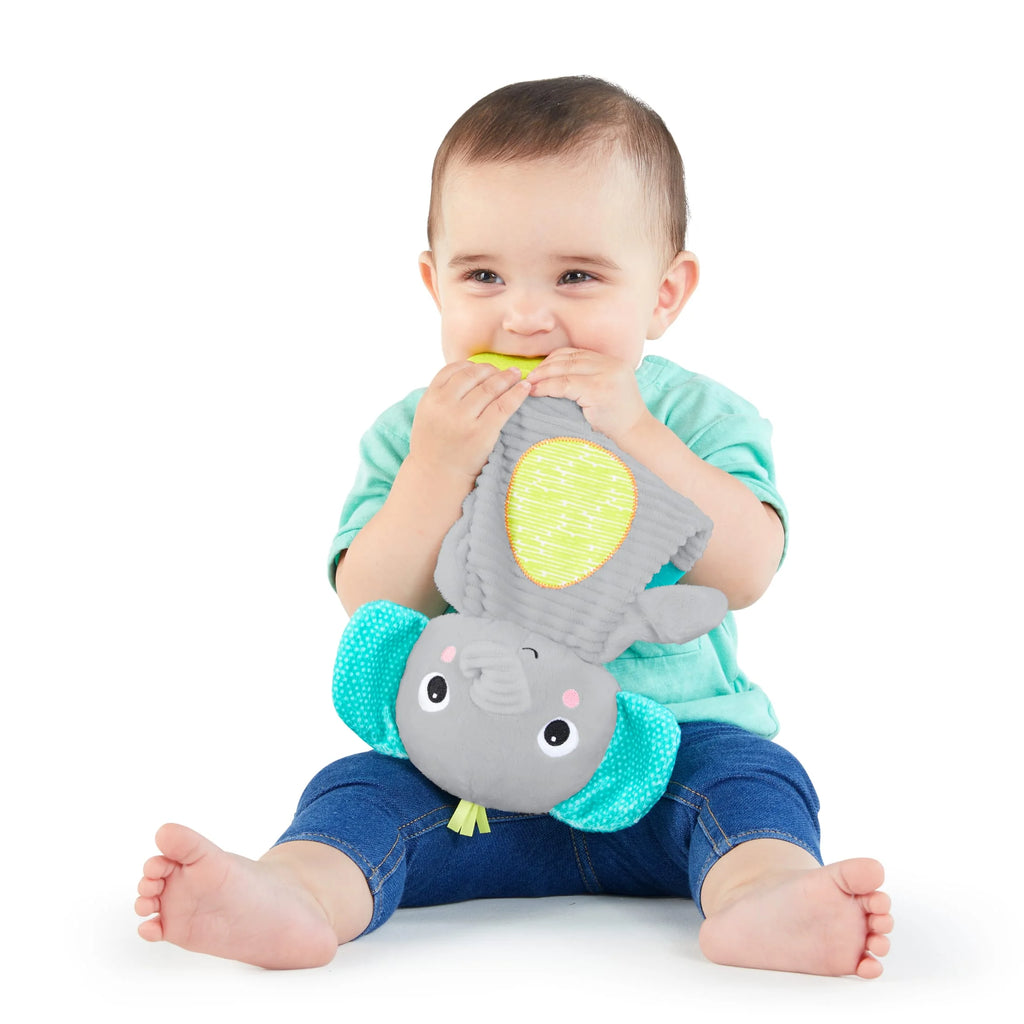 Snuggle & Teethe Plush Teether - Elephant, Unisex, Ages Newborn +