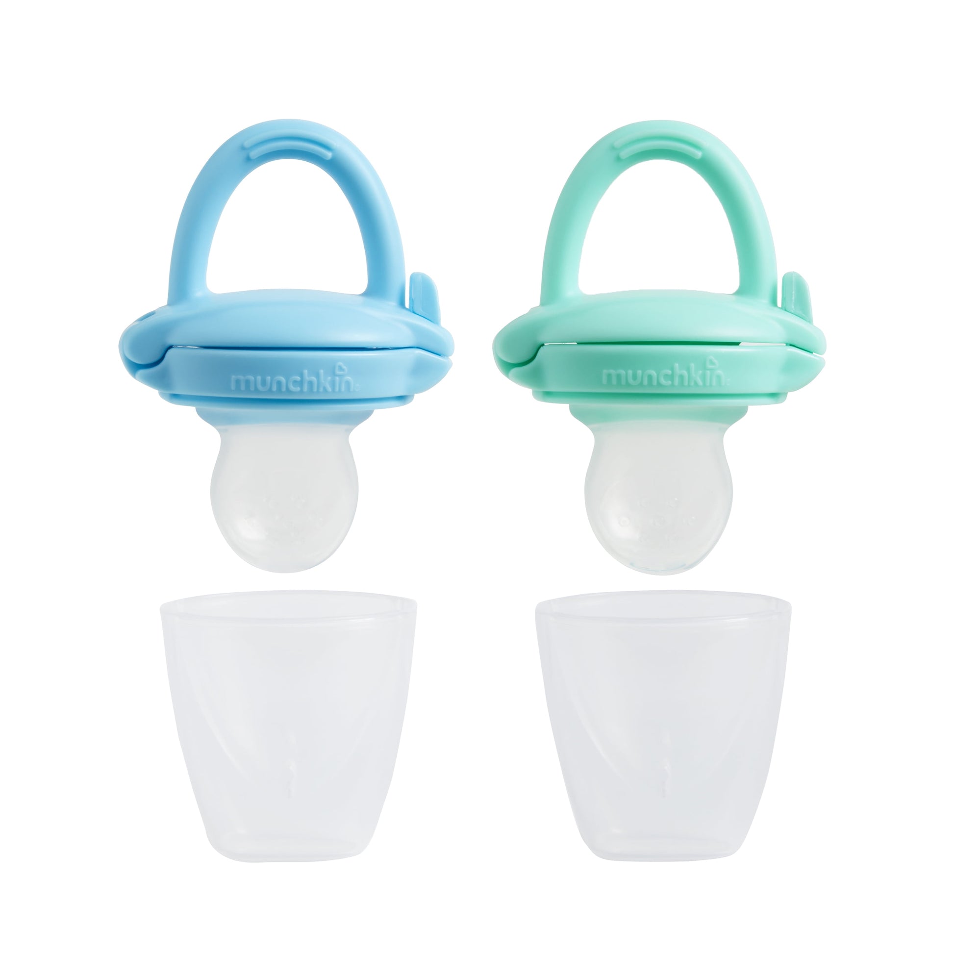 ® Silicone Infant Baby Food Feeder, Blue/Mint, Unisex, 2 Pack