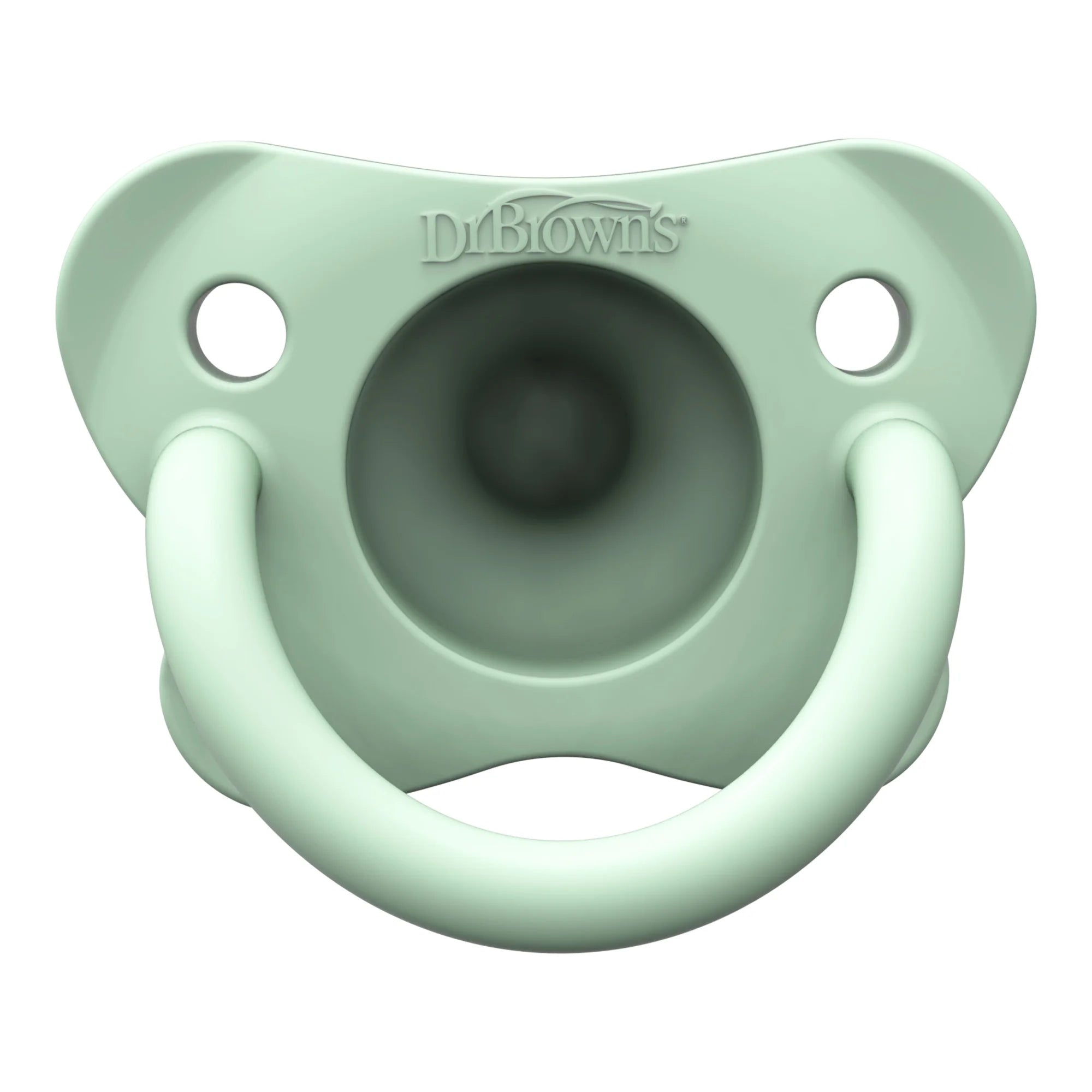 Happypaci 100% Silicone Pacifier 0-6M, BPA Free, Cool Gray, Green, Ecru, 3 Pack