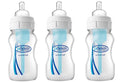 Natural Flow, Reduces Colic, Spit Up, Burping and Gas, Baby Bottles, Wide Neck, 8 Oz (Pack of 3)