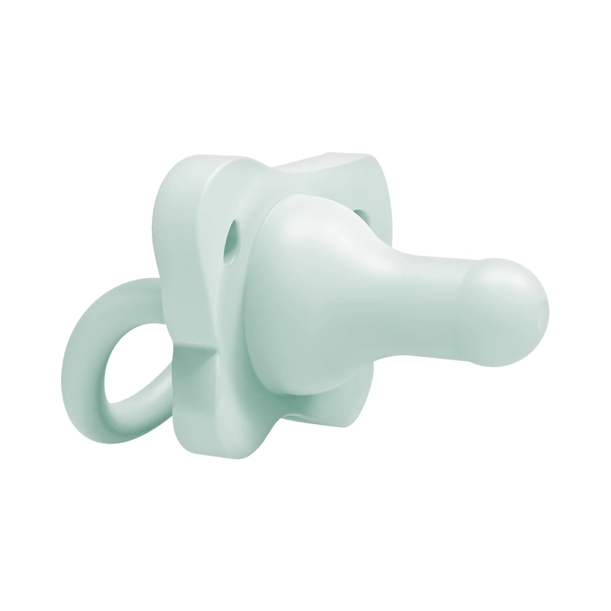 Happypaci 100% Silicone Pacifier 0-6M, BPA Free, Cool Gray, Green, Ecru, 3 Pack