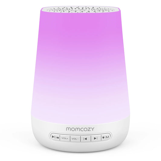 Momcozy Baby Sound Machine with Night Light White Noise Machine for Baby Sleeping with 34 Soothing Sounds, Timer, App Remote Control