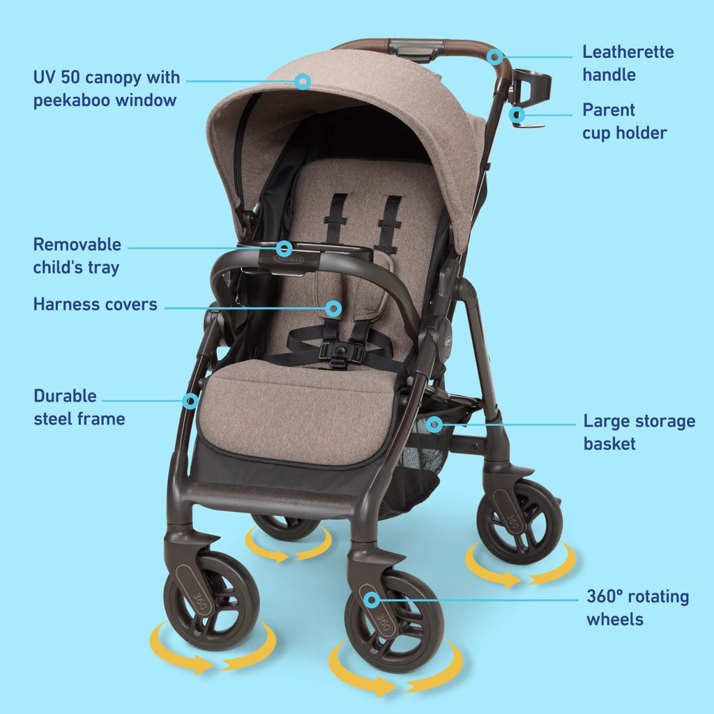 Merge 360 Travel System, Sable, Brown