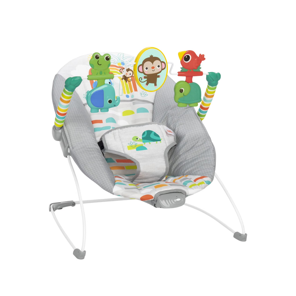 Playful Paradise Vibrating Baby Bouncer, Self Bounce, Unisex, Newborn +