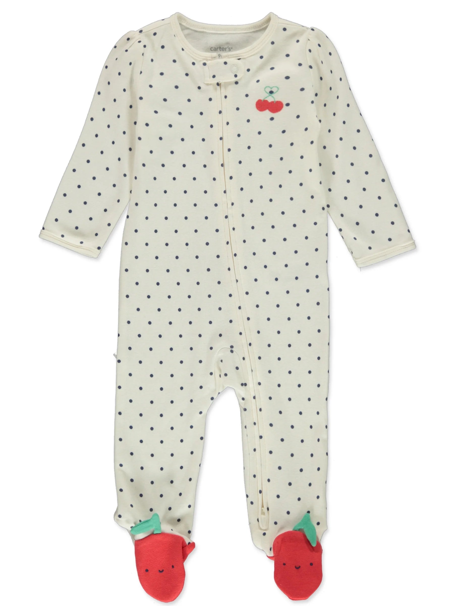 Baby Girls' Nautical Cherry 5-Pack Bodysuits Color: Red Size: 9 Months