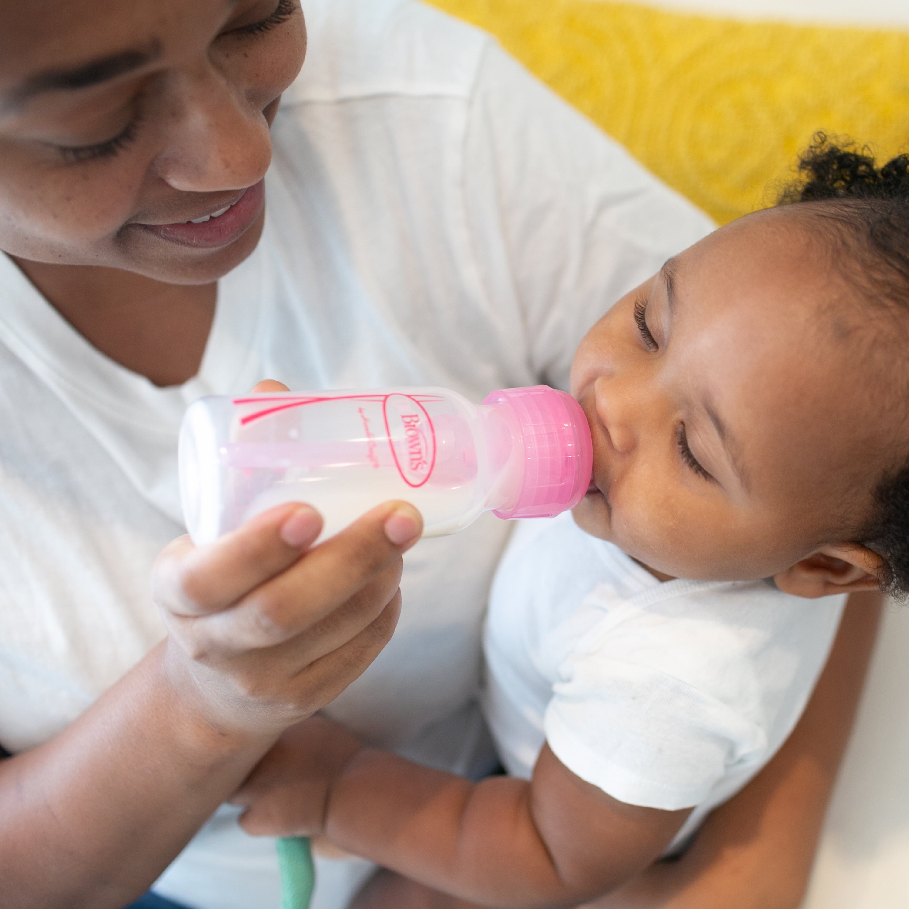 Natural Flow Anti-Colic Baby Bottles -Pink - 4Oz - 3-Pack
