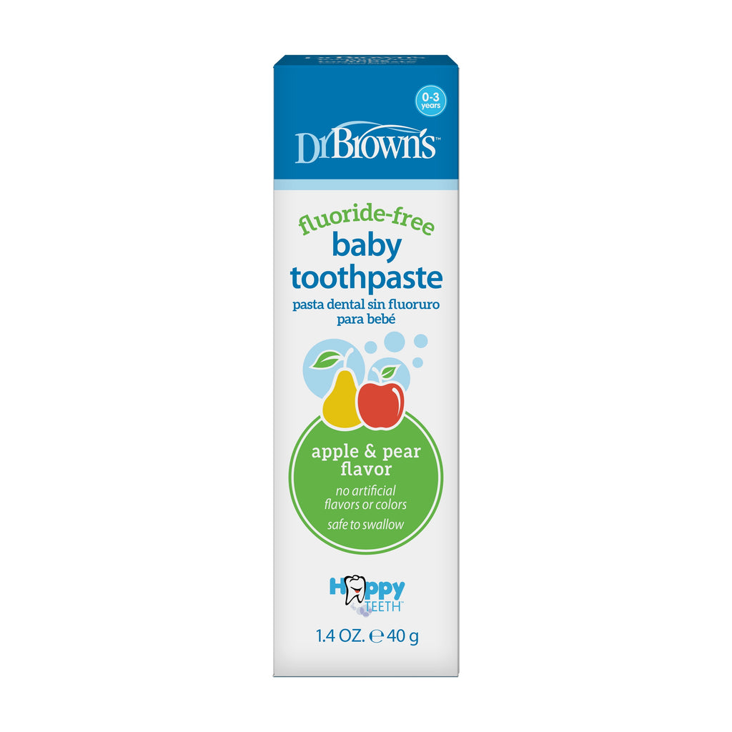 Fluoride-Free Baby Toothpaste, Toddler Oral Care, Apple Pear, 1.4Oz, 0-3 Years, 1 Pack