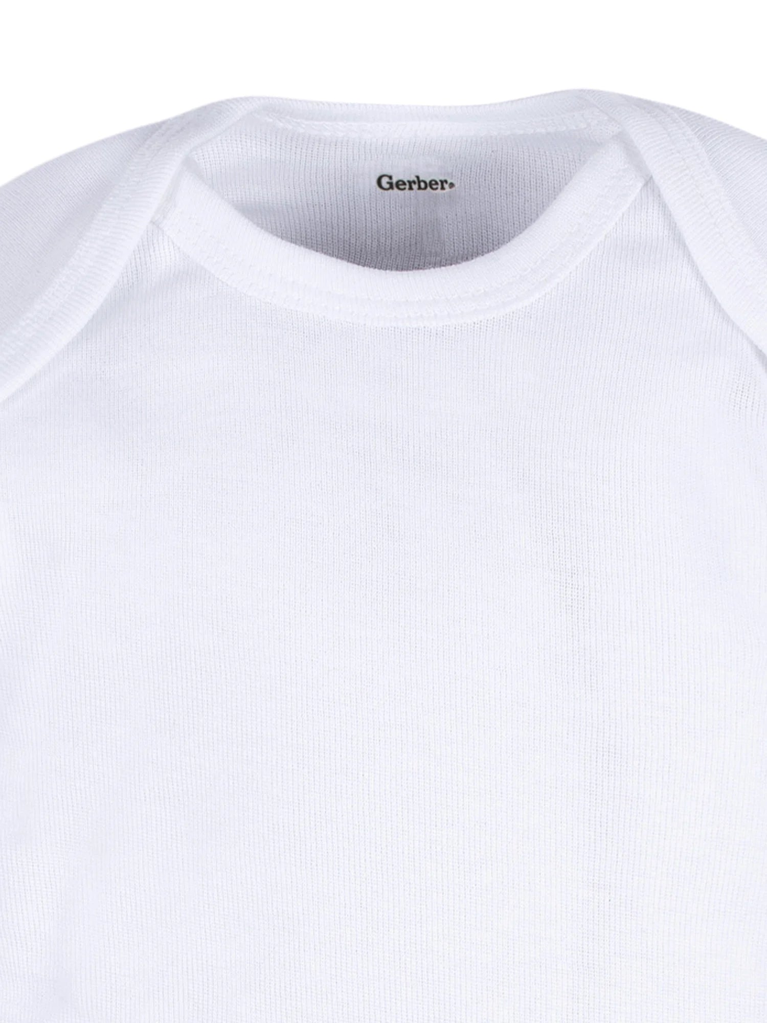 Gerber Gender Neutral Leisure White Long Sleeve Cotton Bodysuit, 3-Pack, Sizes Preemie - 24 Months