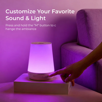 Momcozy Baby Sound Machine with Night Light White Noise Machine for Baby Sleeping with 34 Soothing Sounds, Timer, App Remote Control