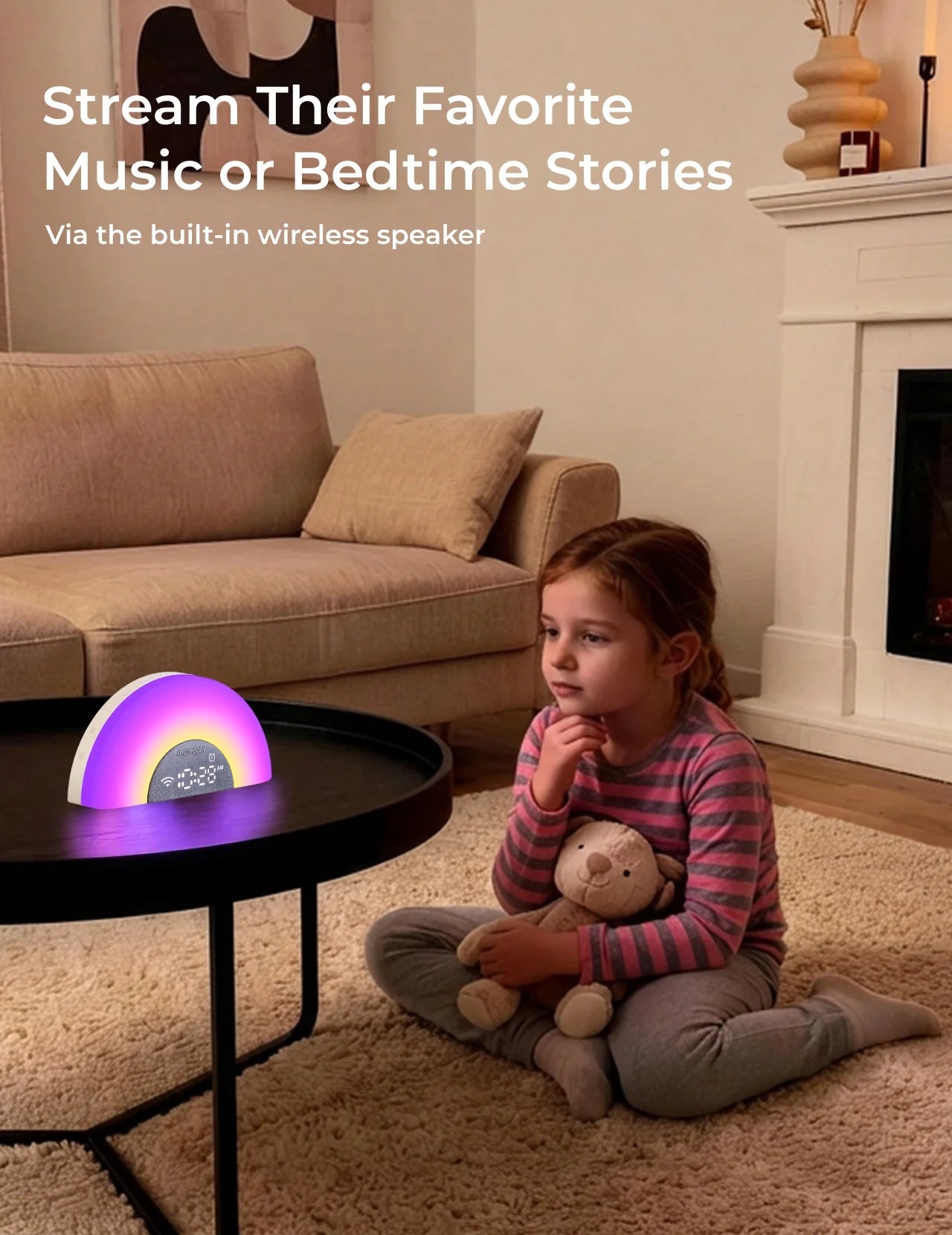 Momcozy Baby Sound Machine White Noise Machine with 34 Soothing Sounds and Night Lights, App Control, Sunrise Alarm, Sleep Trainer for Newborns & Toddlers