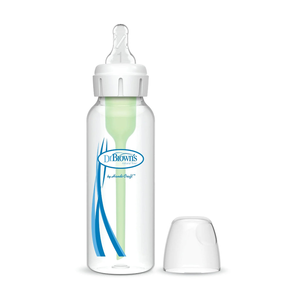 Anti-Colic Options+ Narrow Baby Bottle, 8Oz/250Ml, with Level 1 Slow Flow Nipple, 6-Pack