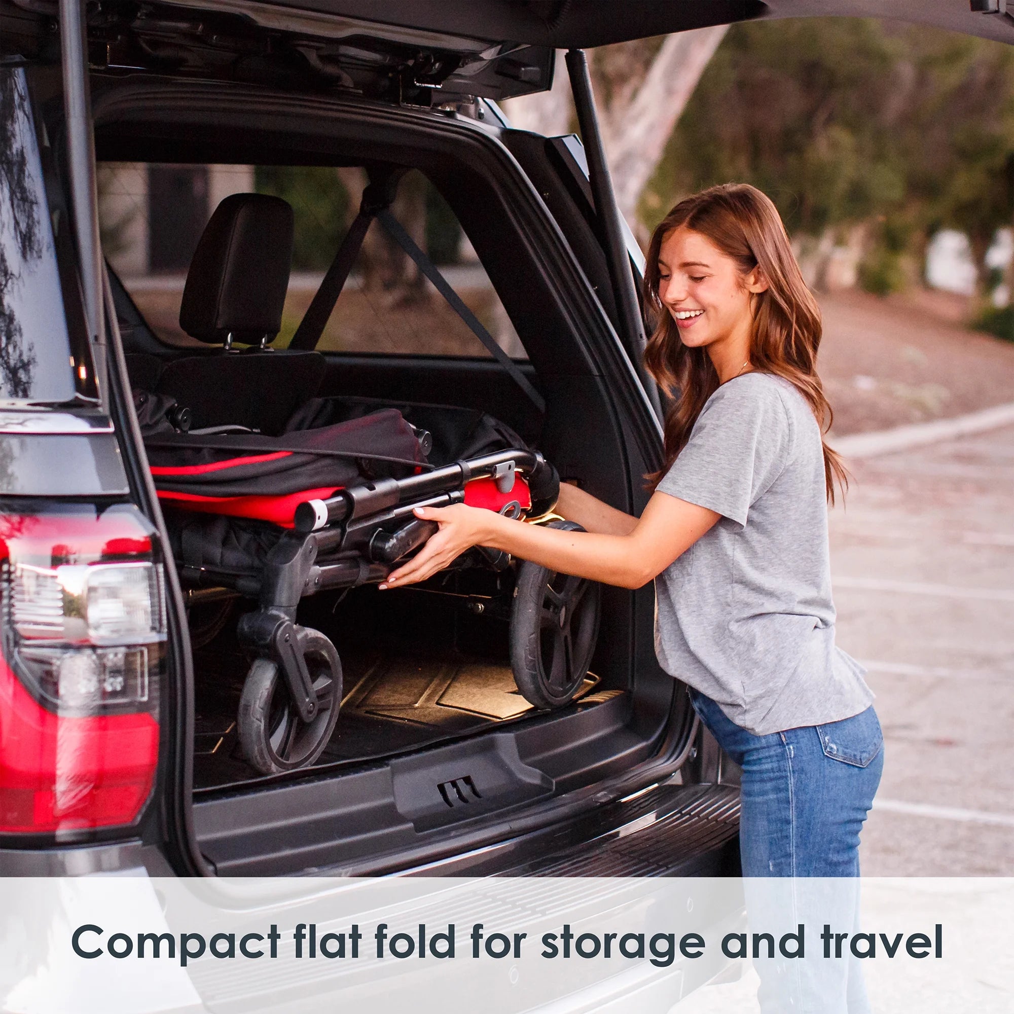 Baby Trend Tour 2-In-1 Stroller Wagon - Mars Red - Red