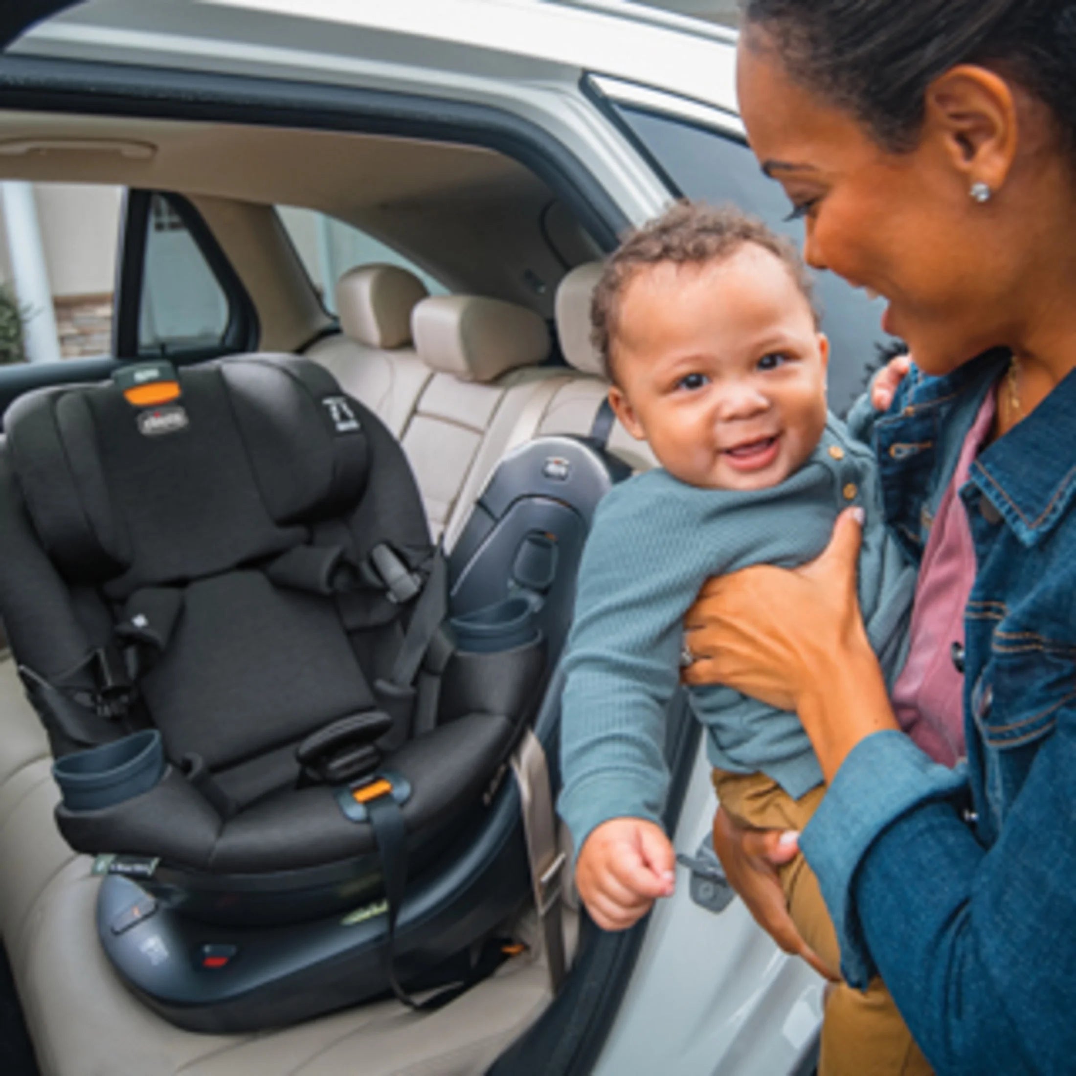 Fit360 Rotating Convertible Car Seat Base (Grey), New