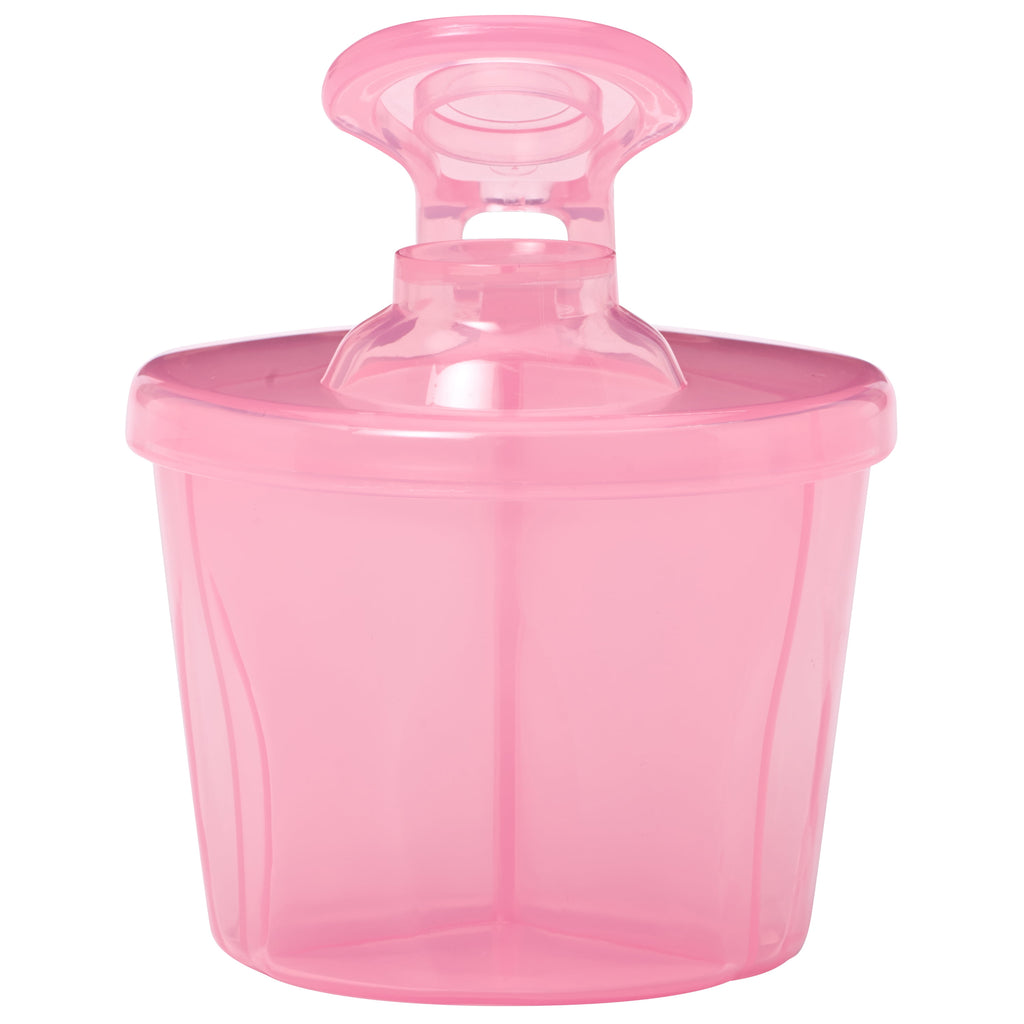 Baby Formula Dispenser with Snap-On Lid Travel Lid, Pink, 27 Oz, 1 Pack