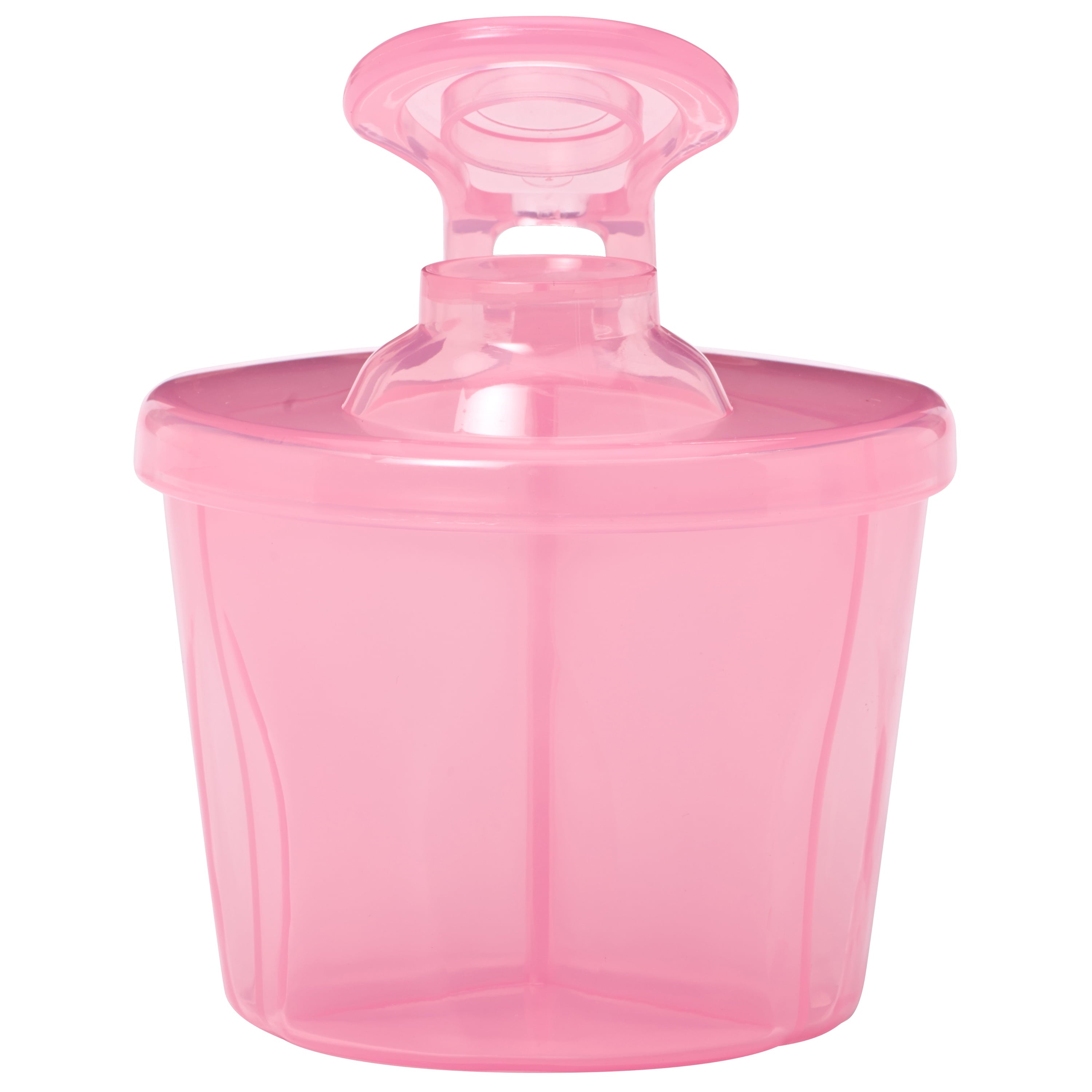 Baby Formula Dispenser with Snap-On Lid Travel Lid, Pink, 27 Oz, 1 Pack