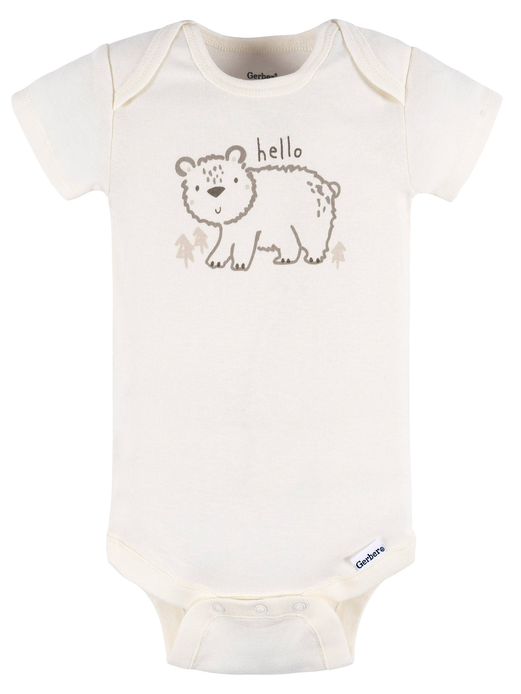Gender Neutral Short Sleeve Onesie and Pant Outfit Set, 2-Piece, Sizes 0/3 Months - 12 Months