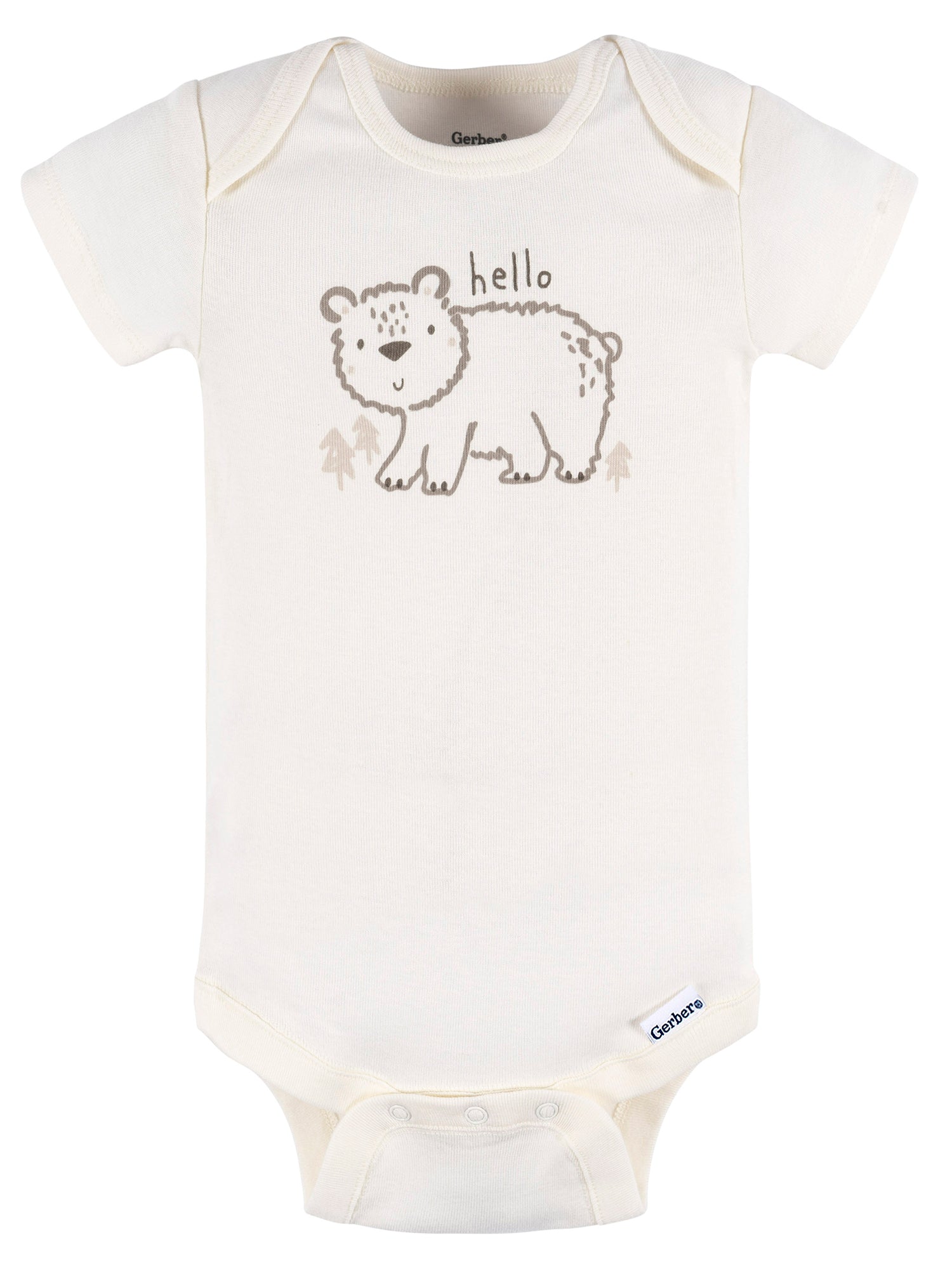 Gender Neutral Short Sleeve Onesie and Pant Outfit Set, 2-Piece, Sizes 0/3 Months - 12 Months