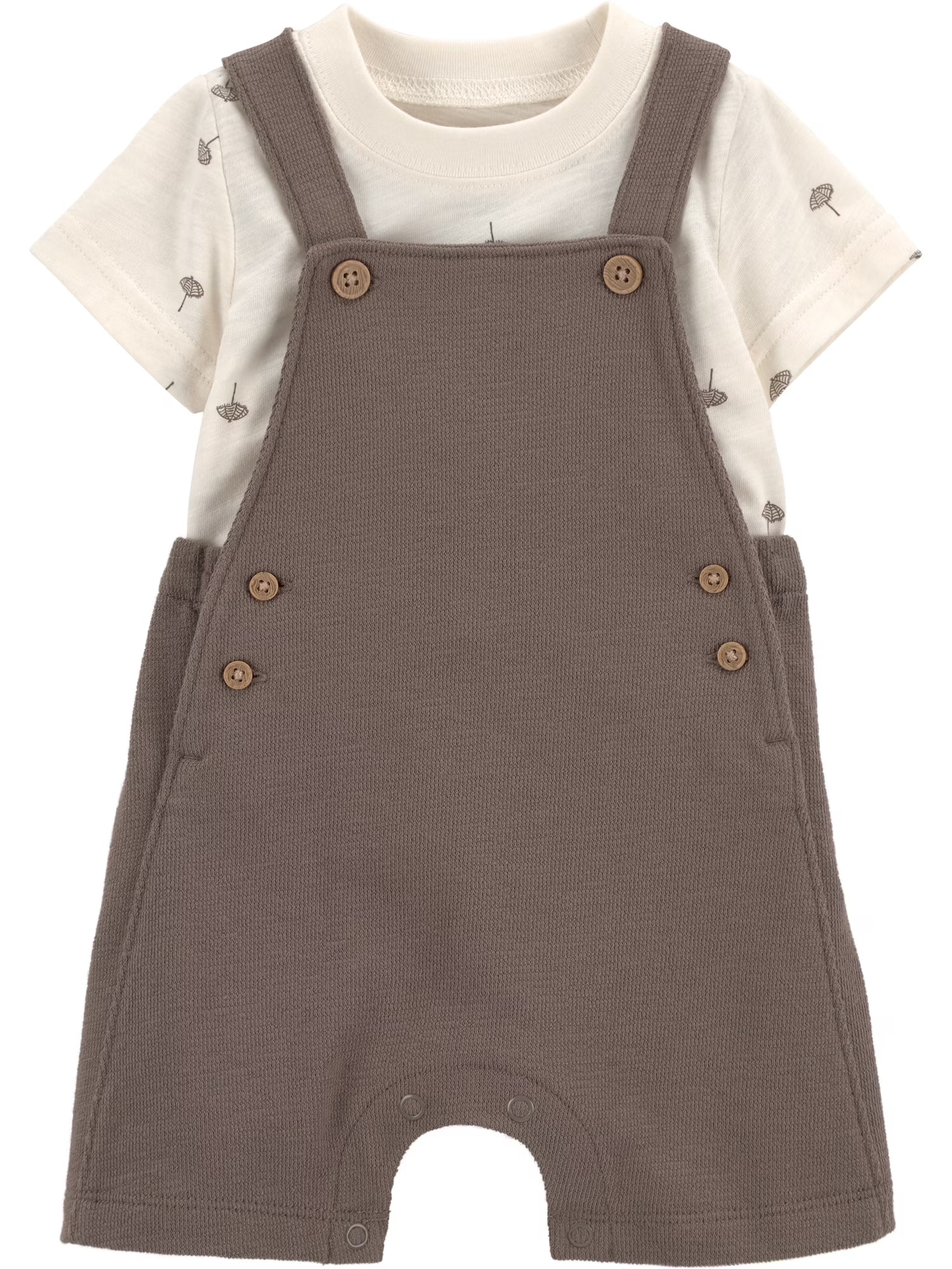 Baby Boy Overall Set, 2-Piece, Sizes 0/3-24 Months