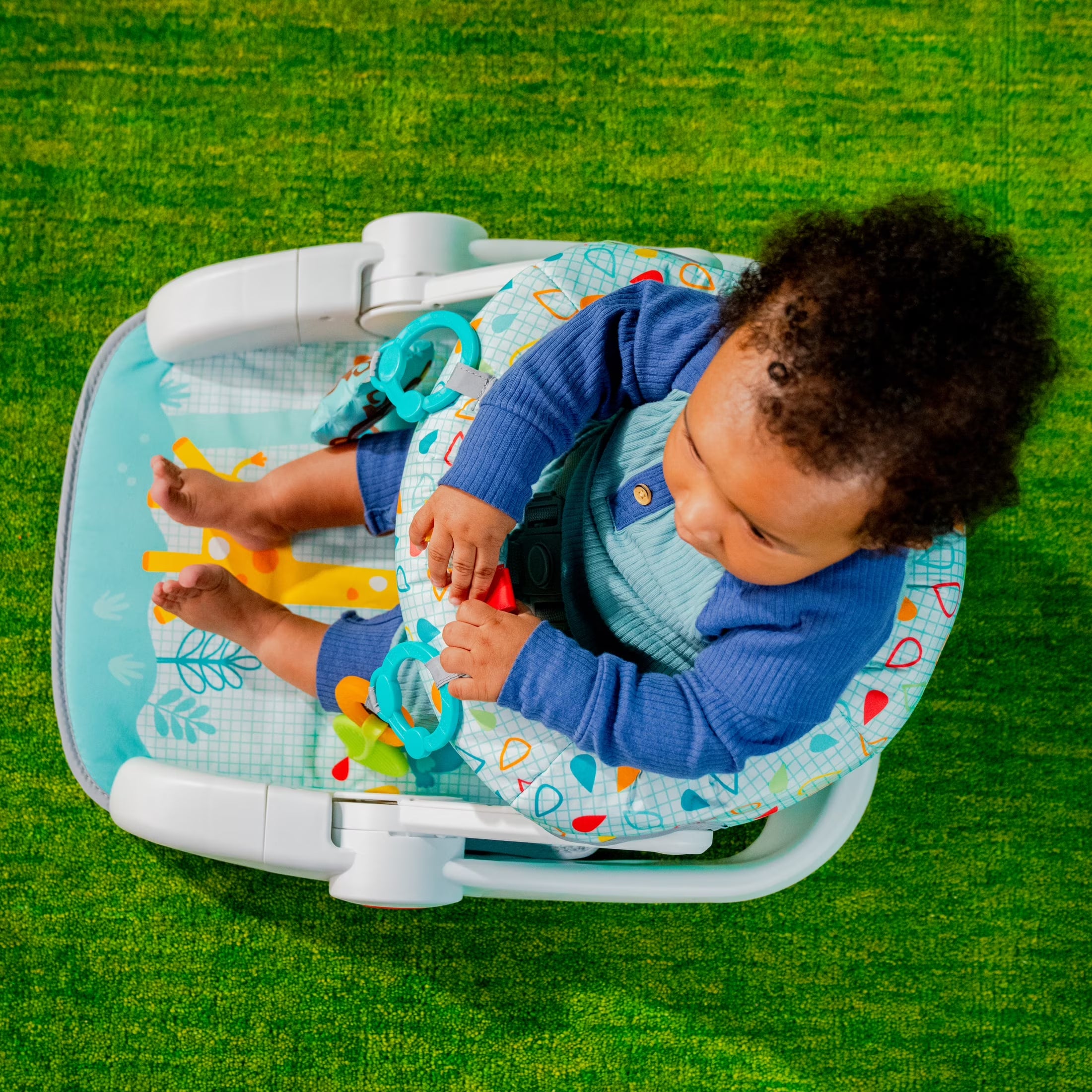 Learn-To-Sit 2-Position Floor Seat - Wild Wiggles, Unisex, Infant