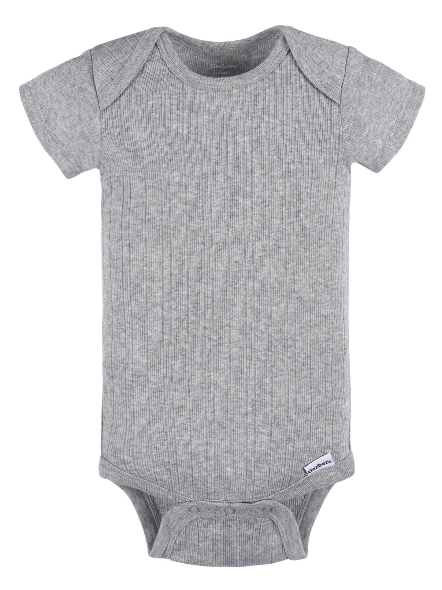 Gerber Baby Neutral 6-Pack Short Sleeve Bodysuits, Sizes Preemie - 24 Months