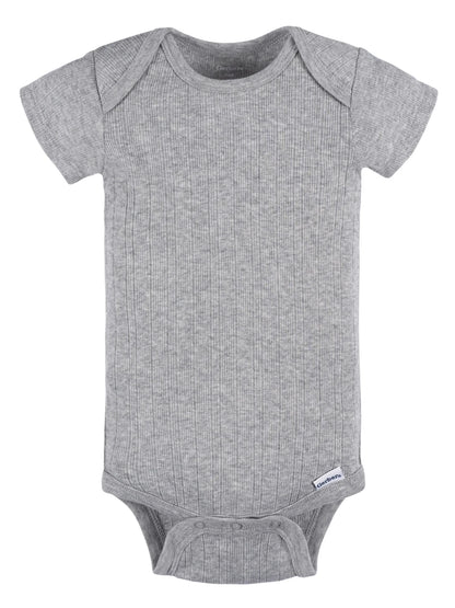 Gerber Baby Neutral 6-Pack Short Sleeve Bodysuits, Sizes Preemie - 24 Months