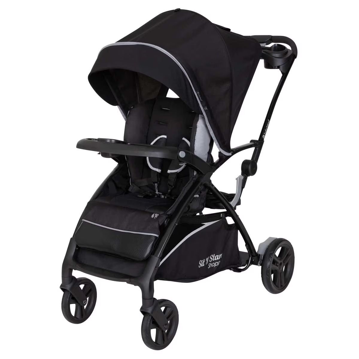 Baby Trend Sit N' Stand 5-In-1 Shopper Stroller, Kona Black
