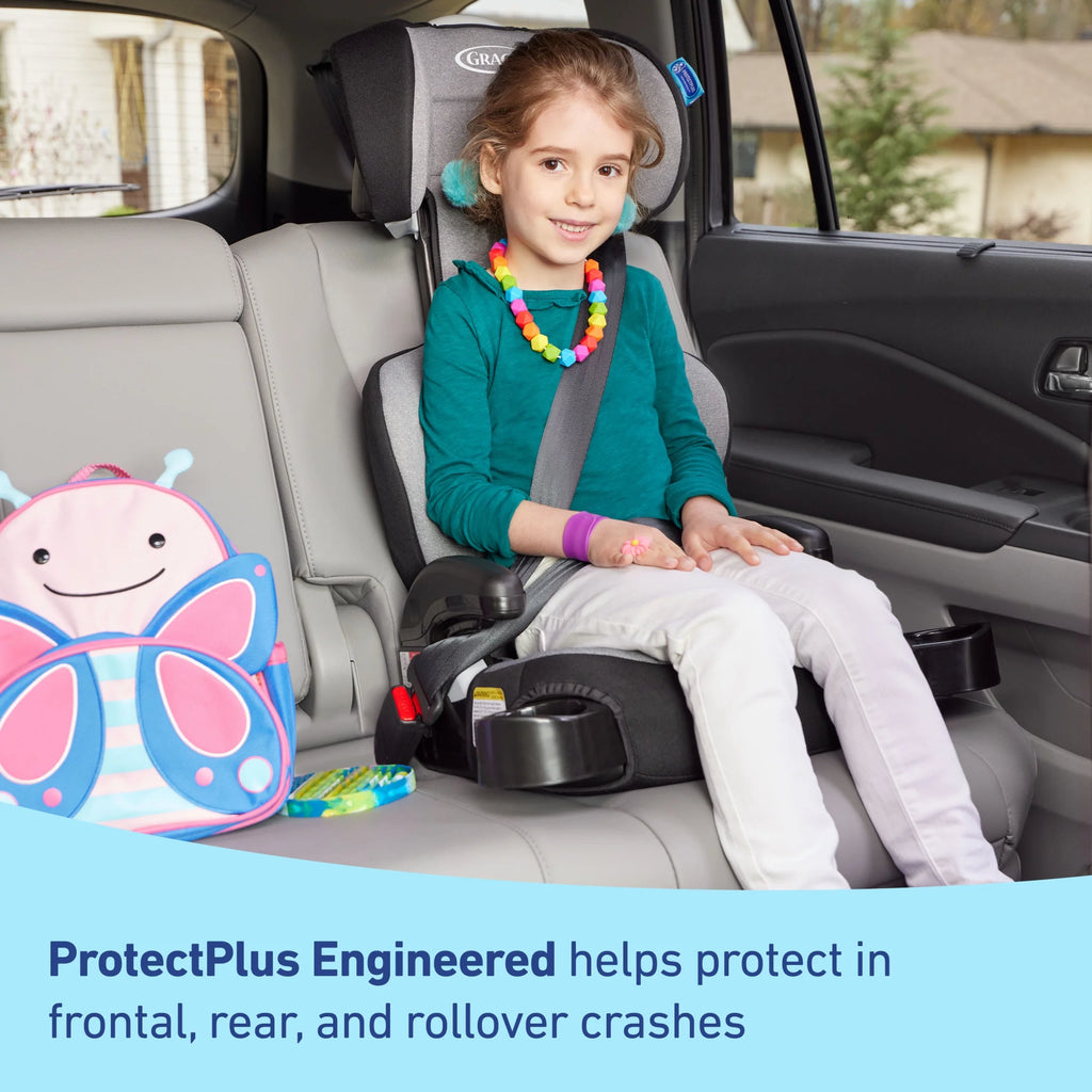 Turbobooster 2.0 Highback Booster Seat, Declan, Grey