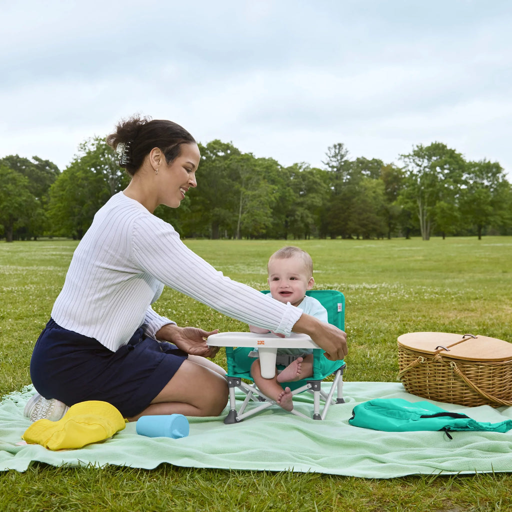 Pop 'N Sit Portable Baby Booster Seat, Teal, Infant to Toddler