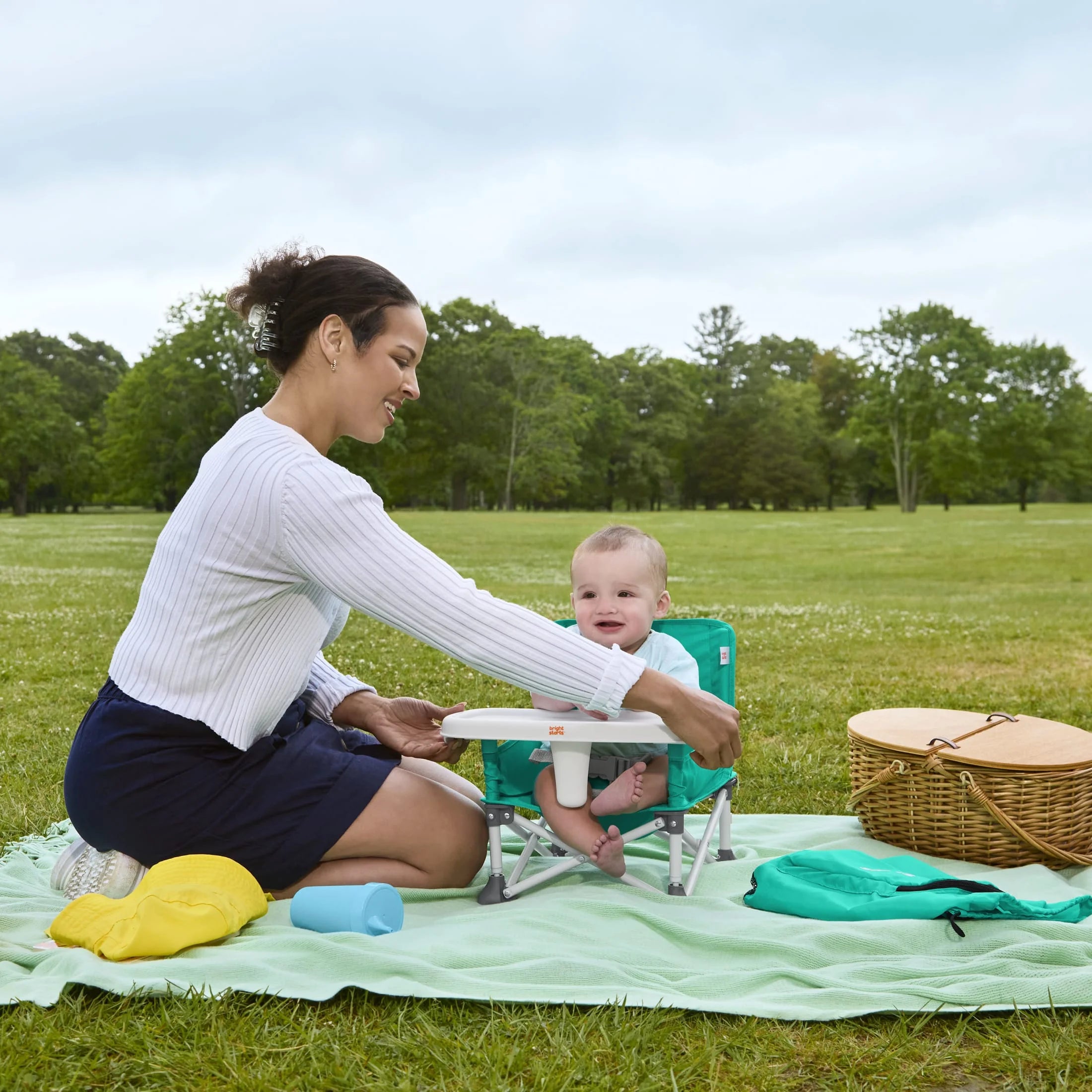 Pop 'N Sit Portable Baby Booster Seat, Teal, Infant to Toddler