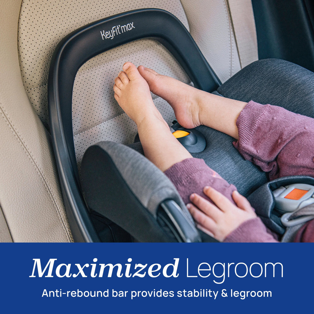 Keyfit® Max Zip Cleartex® Extended-Use Infant Car Seat and Stay-In-Car Base, Rear-Facing, 1-Hand Adjust Handle, Zip-Open Privacy Shield - Sierra (Beige), New