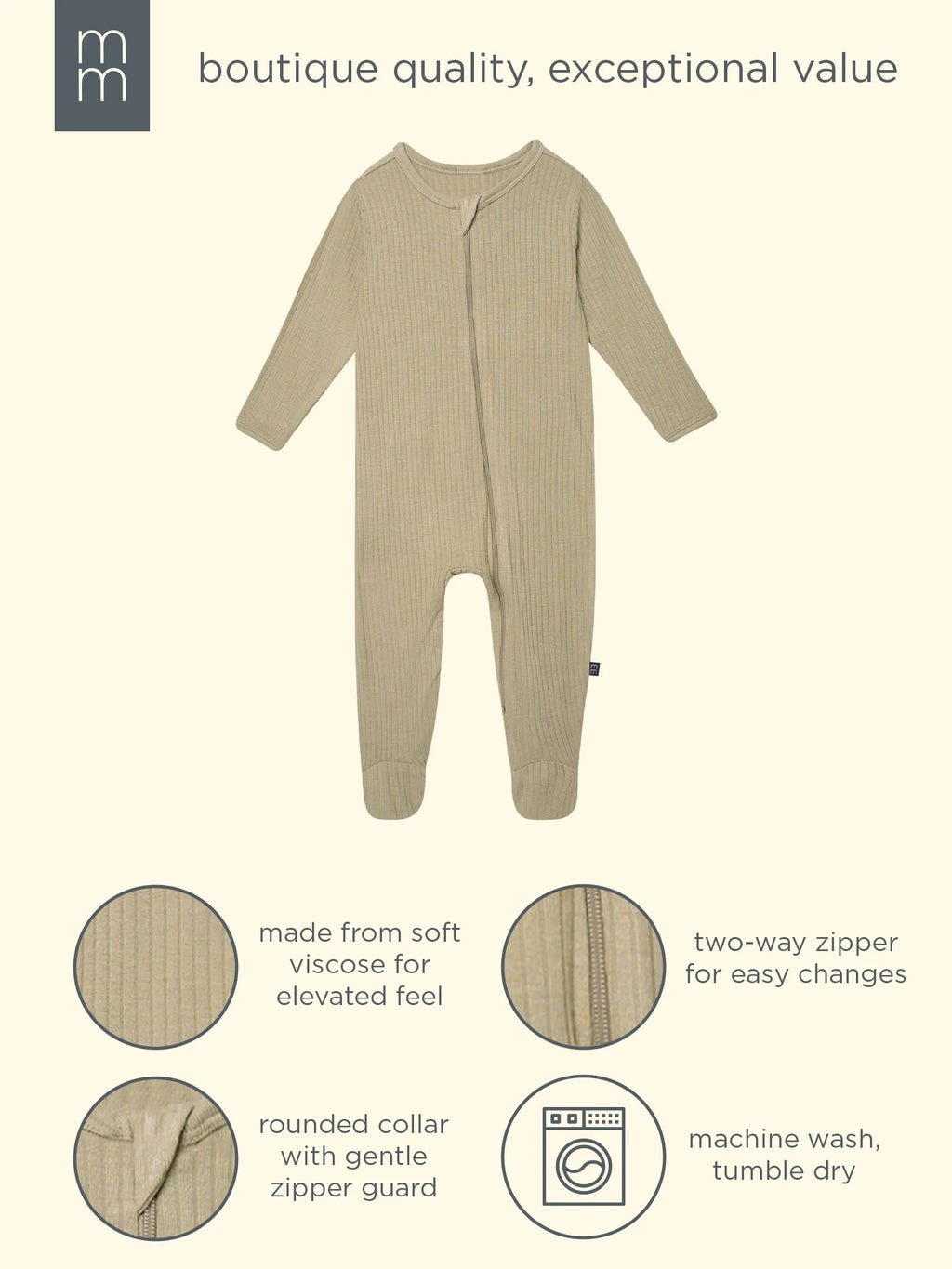 by Gerber Baby Neutral Viscose Patriotic Americana Sleep ´N Play Footed Pajamas, Sizes Newborn - 6/9 Months