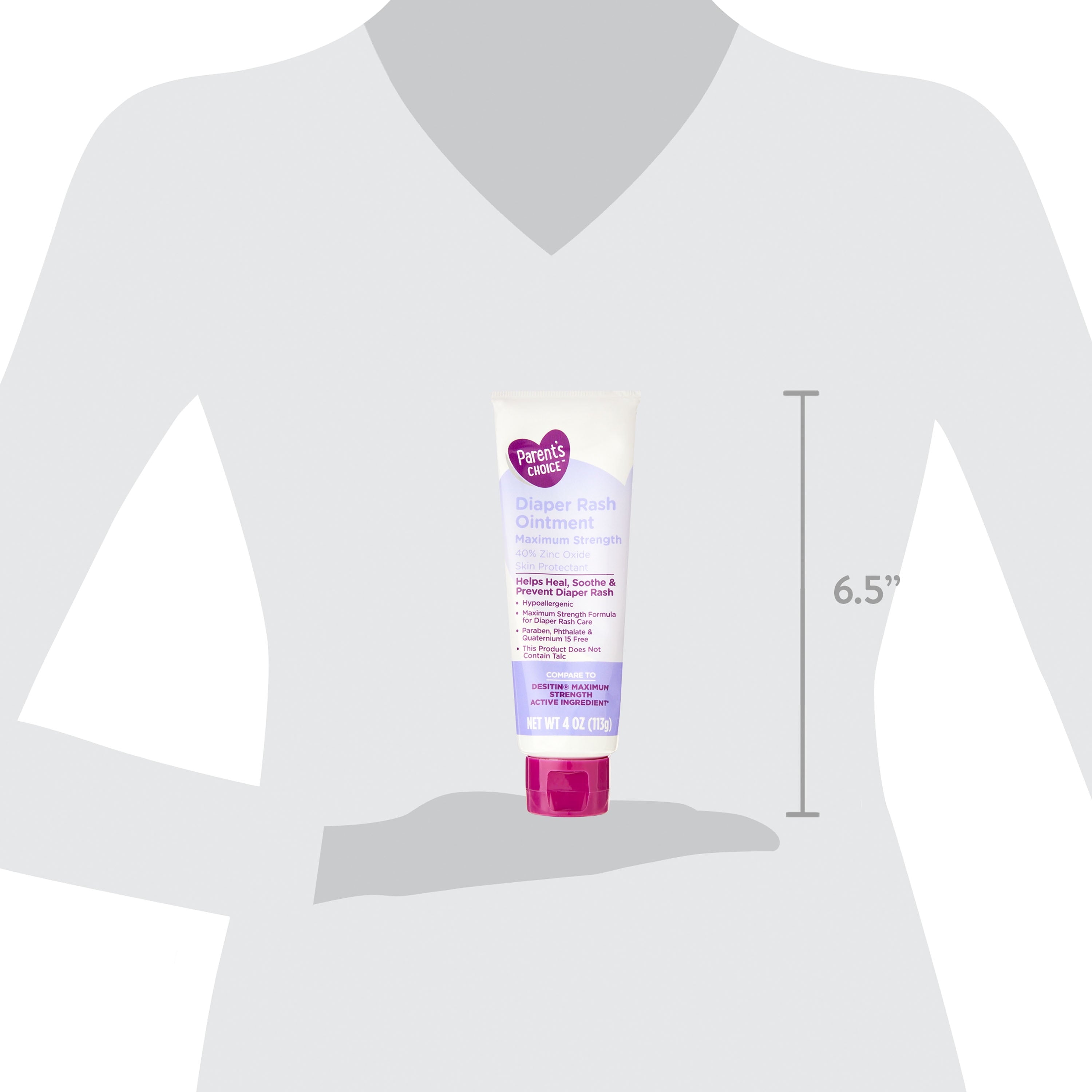 Maximum Strength Diaper Rash Ointment with Zinc Oxide, 4 Oz