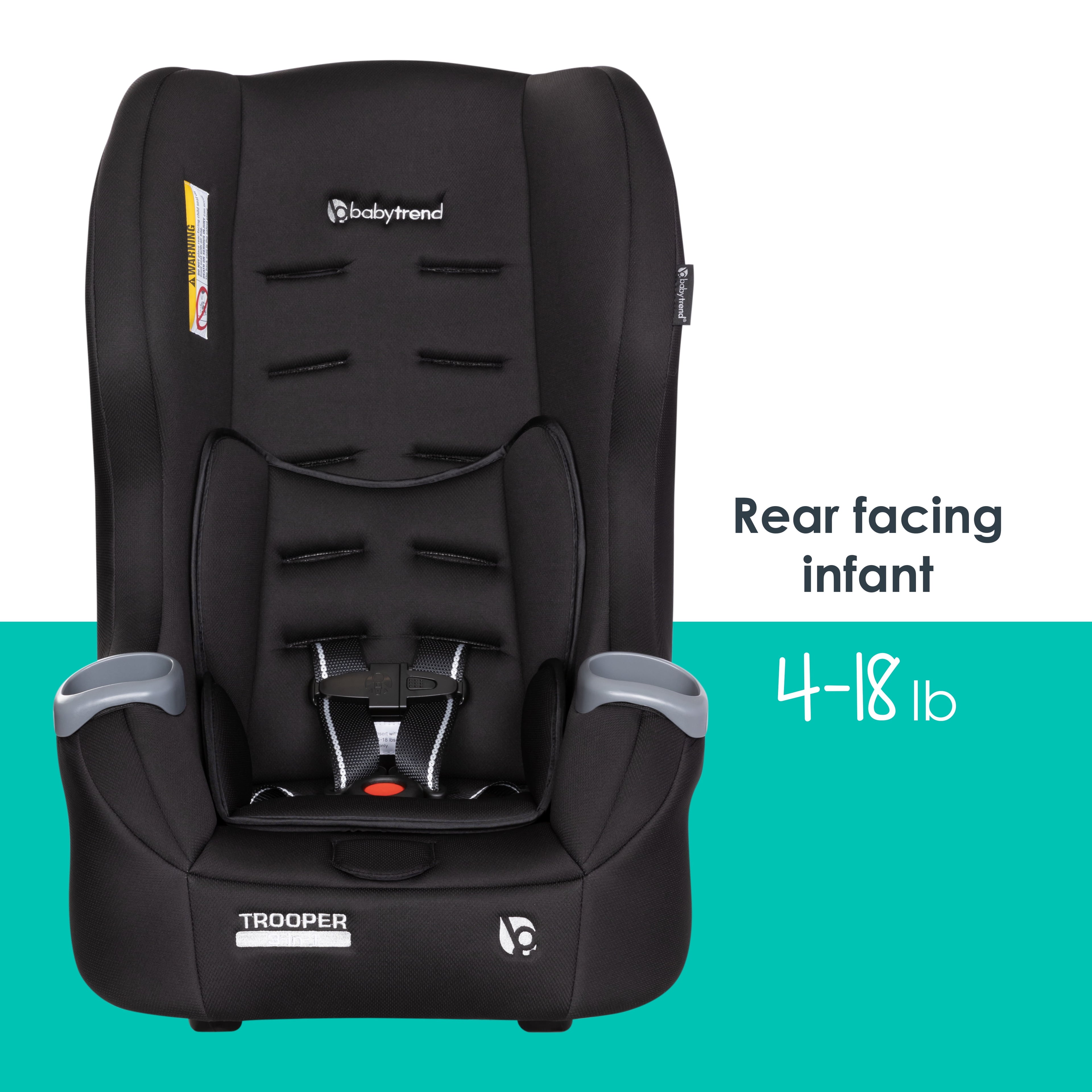 Trooper 3-In-1 Convertible Car Seat - Desert Black