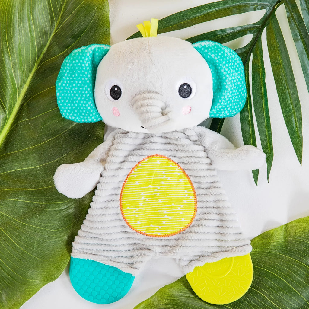 Snuggle & Teethe Plush Teether - Elephant, Unisex, Ages Newborn +