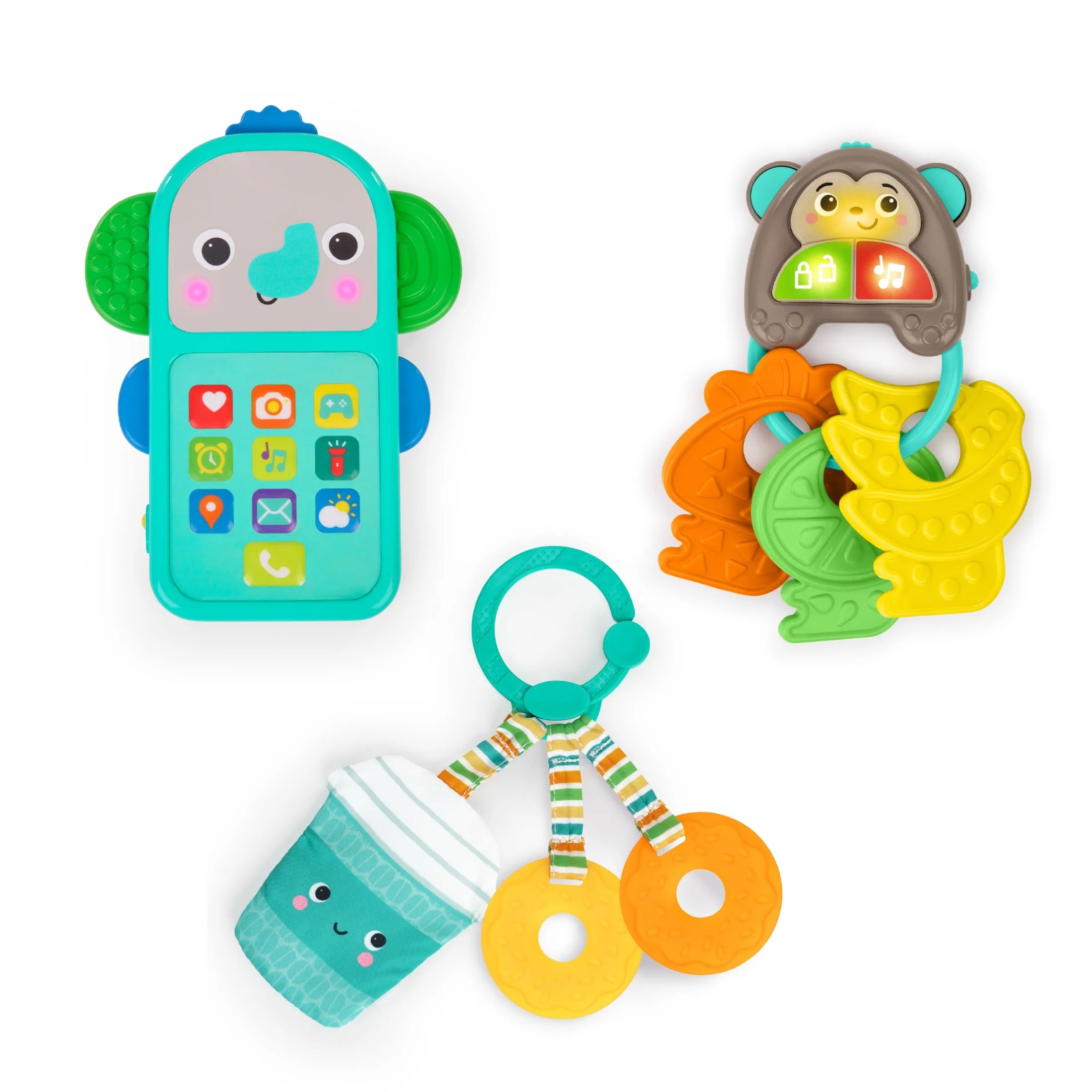 Morning Commute 3-Piece Baby Sensory Toy Gift Set, Unisex, Infant