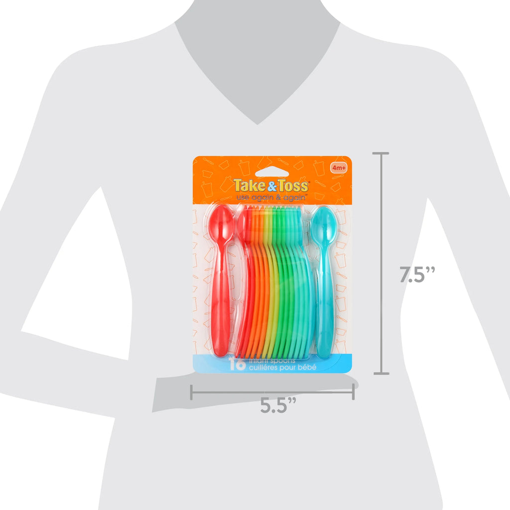 (3 Pack) Take & Toss Infant Spoons - 16 Pack