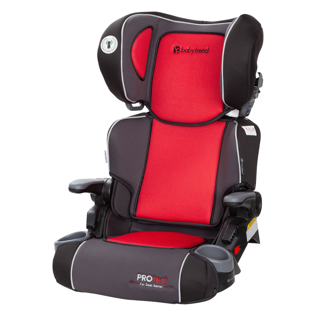Baby Trend Protect Folding High Back Booster Car Seat - Mars Red - Red