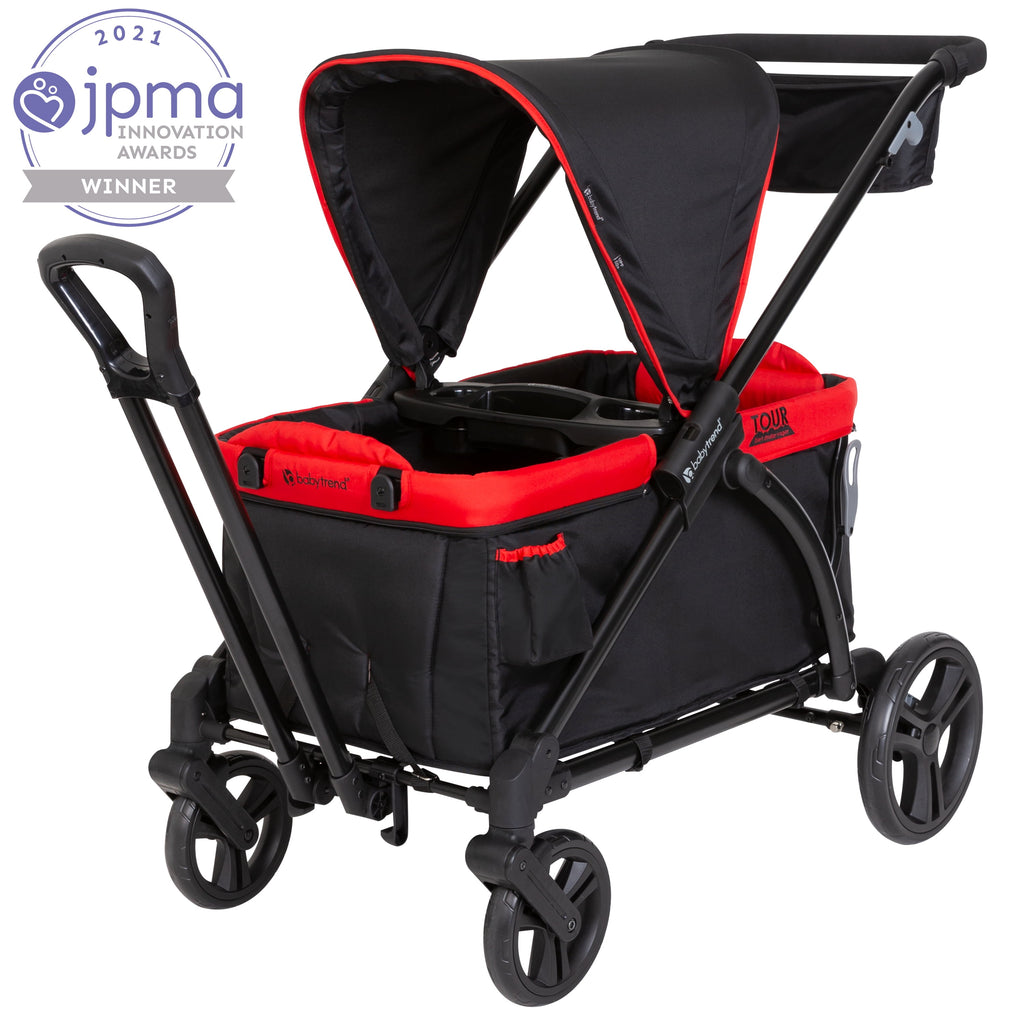 Baby Trend Tour 2-In-1 Stroller Wagon - Mars Red - Red