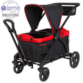 Baby Trend Tour 2-In-1 Stroller Wagon - Mars Red - Red