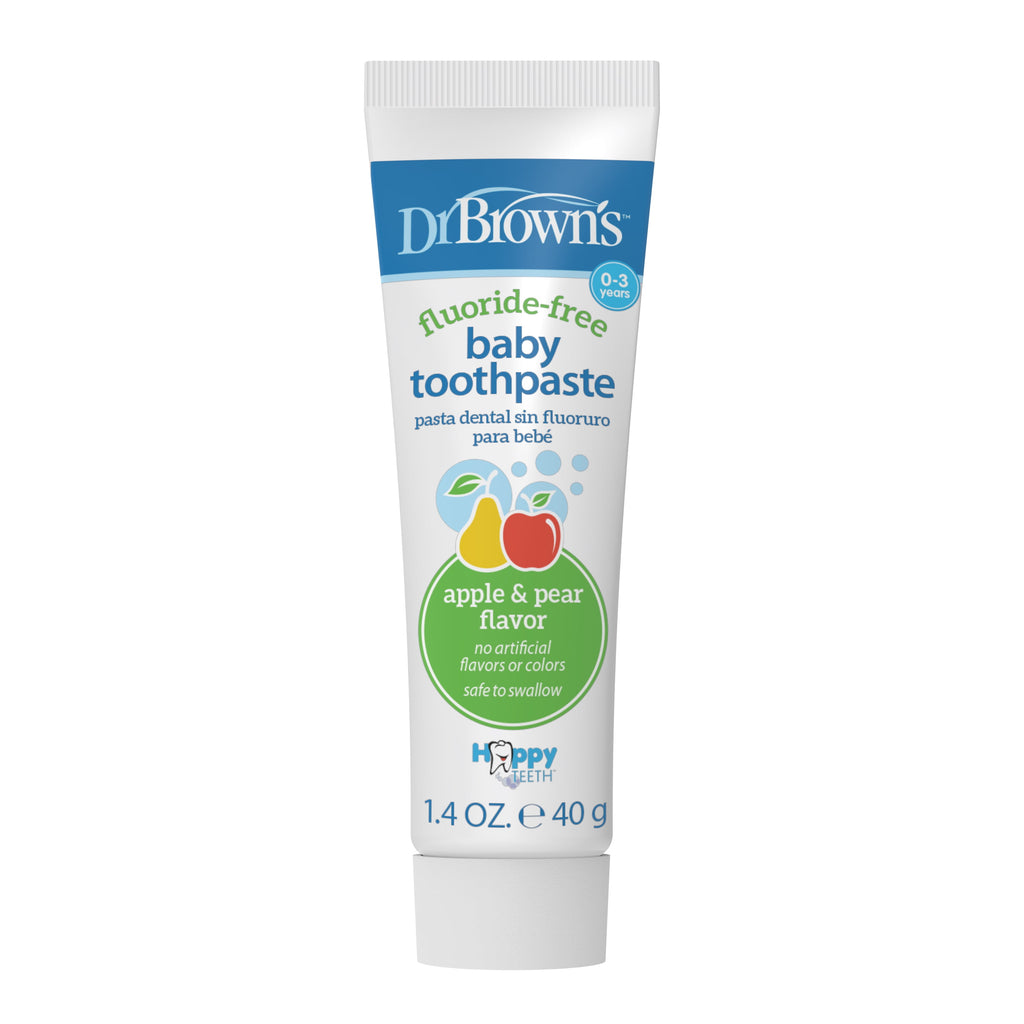 Fluoride-Free Baby Toothpaste, Toddler Oral Care, Apple Pear, 1.4Oz, 0-3 Years, 1 Pack