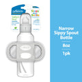 Milestones Narrow Sippy Spout Bottle, 100% Silicone Handles, 8Oz/250Ml, 6M+, BPA Free, Gray