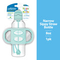 Milestones Sippy Straw Bottle with Silicone Handles - Green - 8Oz