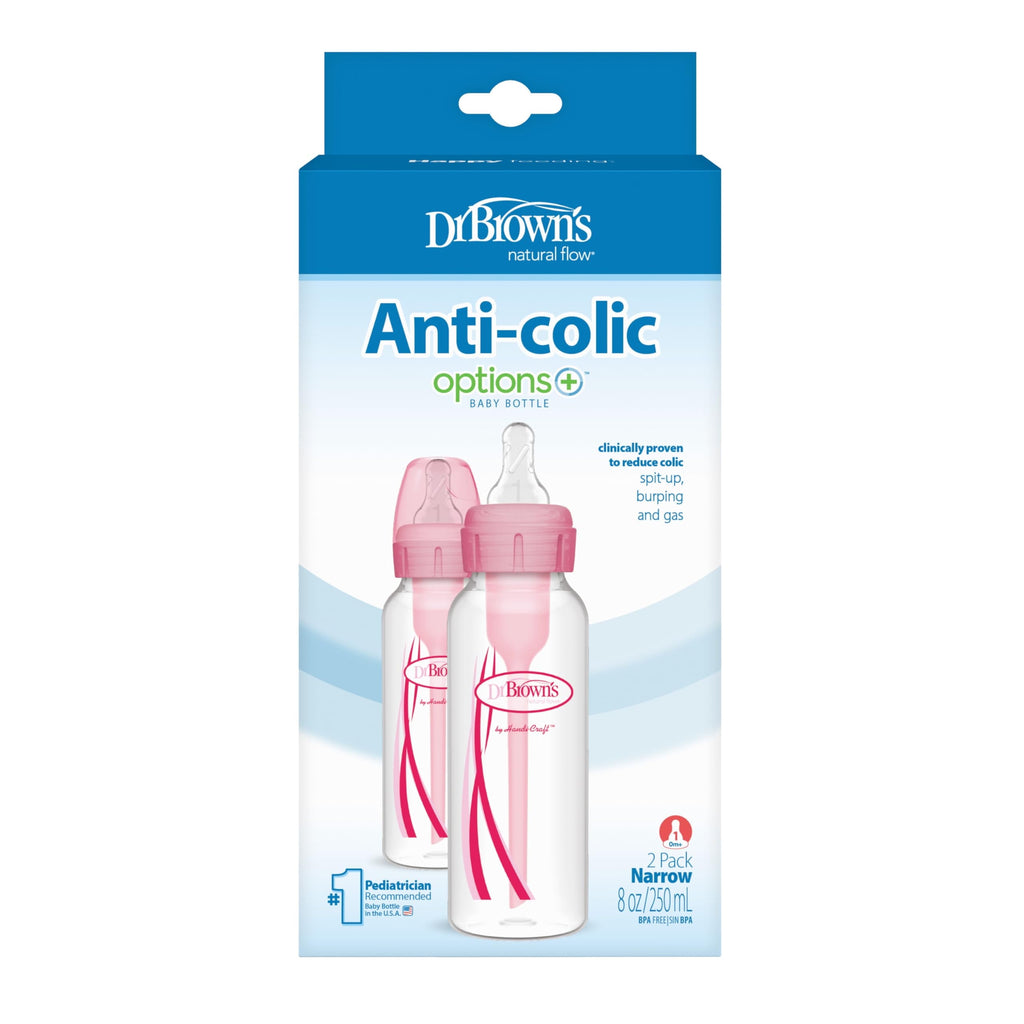 Natural Flow Options Reduces Colic Pink Bottles - 2 CT