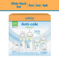 Natural Flow Anti-Colic Options+ Wide-Neck Baby Bottle Essentials Gift Set, BPA Free 0M+