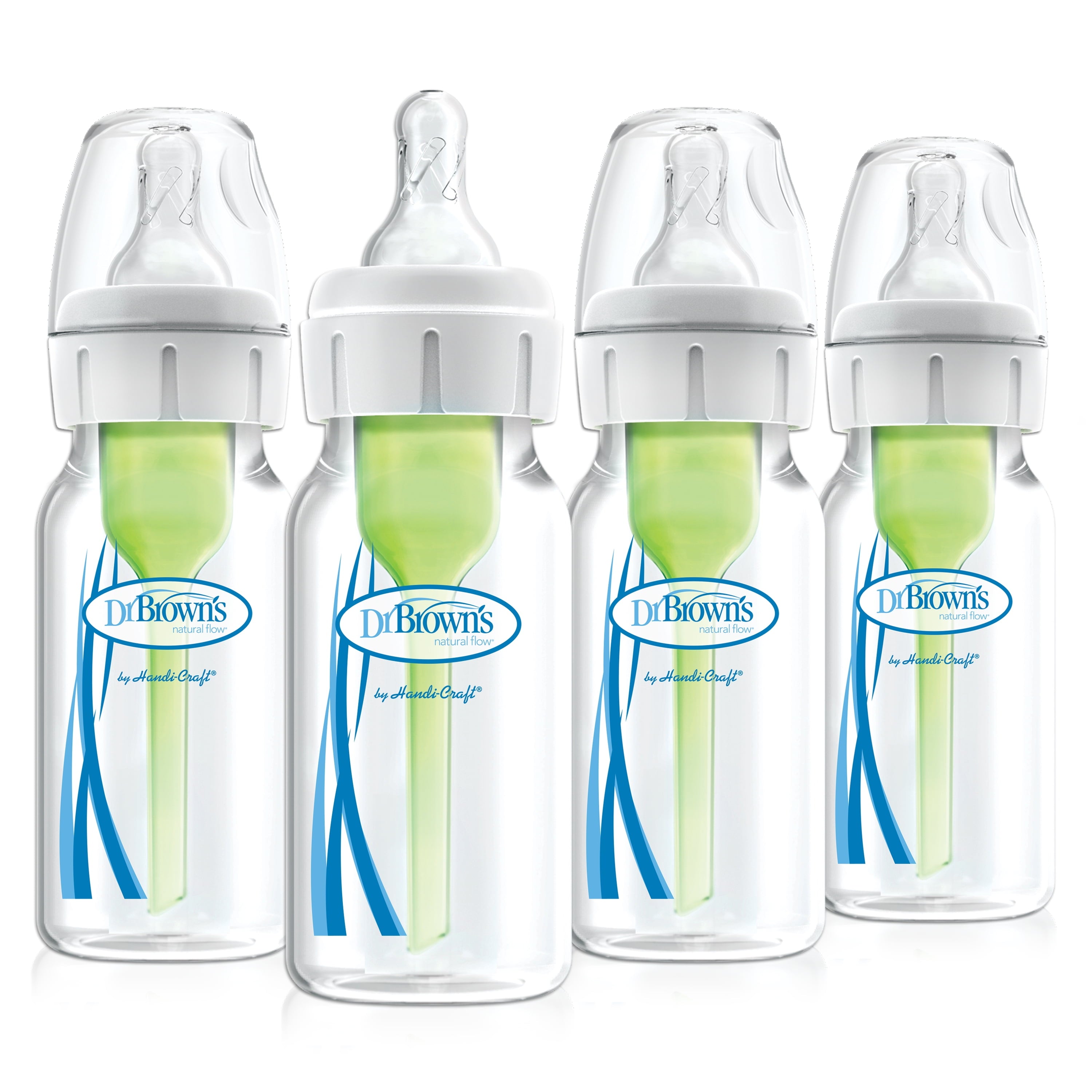 Natural Flow Options+ Anti-Colic Baby Bottle, Narrow, 4 Oz, 4 PK