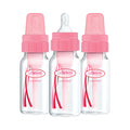 Natural Flow Anti-Colic Baby Bottles -Pink - 4Oz - 3-Pack