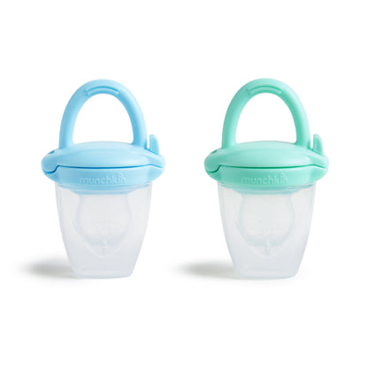 ® Silicone Infant Baby Food Feeder, Blue/Mint, Unisex, 2 Pack